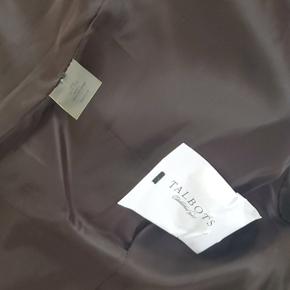 Talbots 3/4 Sleeve Plaid Blazer 100% Wool, Fully Lined, Size 8 - Picture 5 of 8